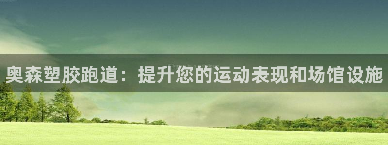 谈球吧娱乐app下载官网苹果版：奥森塑胶跑道：提升您的运动表现和场馆设施
