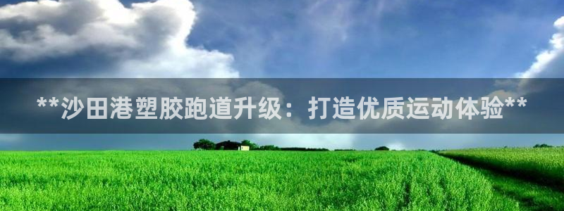谈球吧是黑台子吗：**沙田港塑胶跑道升级：打造优质运动体验**