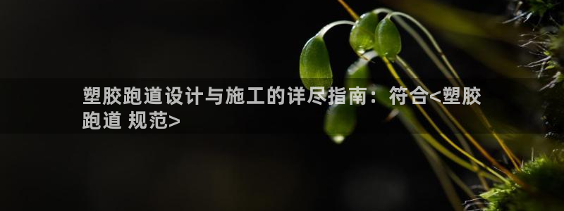 谈球吧体育app下载中心：塑胶跑道设计与施工的详尽指南：符合<塑胶
跑道 规范>