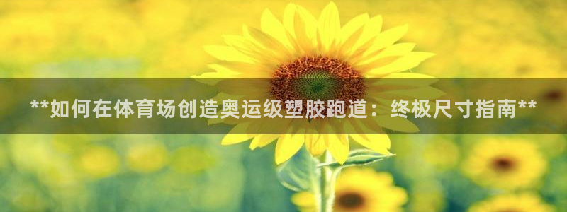 谈球吧体育官方入口：**如何在体育场创造奥运级塑胶跑