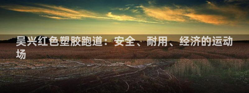 谈球吧app体育下载：吴兴红色塑胶跑道：安全、耐用、经济的运动
场