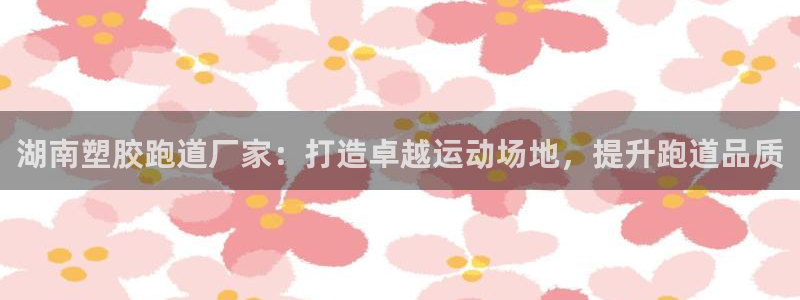 谈球吧登录：湖南塑胶跑道厂家：打造卓越运动场地，提升