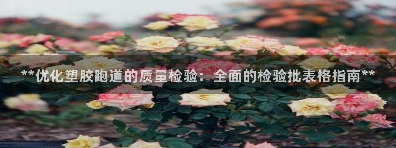 谈球吧官网登录：**优化塑胶跑道的质量检验：全面的检验批表格指南**
