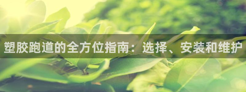 谈球吧官网在线入口手机版免费观看：塑胶跑道的全方位指南：选择、安装和维护