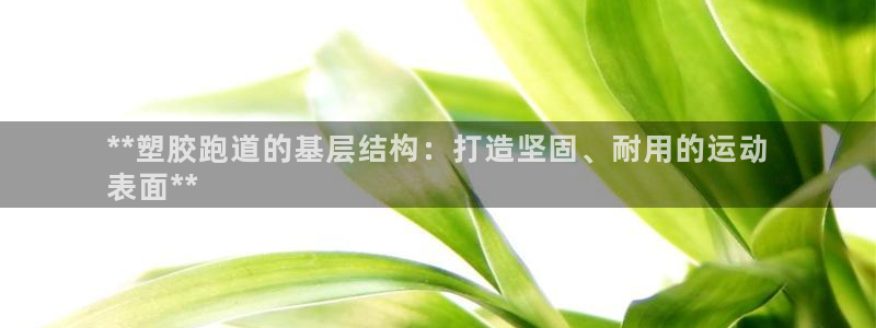 谈球吧平台正规吗可靠吗安全吗：**塑胶跑道的基层结构：打造坚固、耐用的运动
表面**