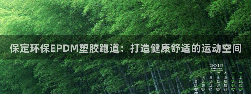 谈球吧电子app：保定环保EPDM塑胶跑道：打造健康